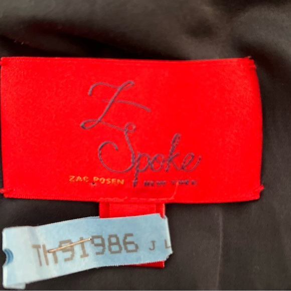 🤩 NEW ITEM! Z SPOKE by ZAC POSEN NAVY BLUE Coat Gold Zipper - Picture 11 of 13